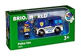 BRIO World - 33825 - Polizeiwagen mit Licht und Sound - Spielzeugzug für Kinder ab 3 Jahren, Polizei Spielzeug ab 3 Jahre