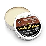 HeliaCARE Bio Premium Lederbalsam Bienenwachs - Antibakterielle Lederpflege - Lederfett farblos in Lebensmittelqualität - Leder Conditioner aus Deutschland (150ml)