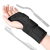 MILAIUN Handgelenkstütze mit Metallschiene-Stabilisator-Verstellbare Tag-Nacht-Handgelenkbandage für Männer Frauen-Handgelenk Bandagen für Tendinitis Arthritis(S/M, Rechte Hand)