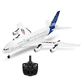 efaso RC Flugzeug A-120 ferngesteuertes Flugzeug aus robustem EPO-Material mit Stabilisierungssystem 3-Kanal Flugzeug ferngesteuert mit 2,4GHz Rc Passagierflugzeug