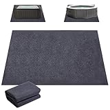 HUFACAI Rechteckige Bodenmatte für Whirlpool, wasserdicht, aufblasbar, 2,5 x 2,5 m, verhindert das Eindringen von Flüssigkeit zum Schutz des Bodens