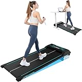 CITYSPORTS Laufband | Elektrisches Walking pad für Zuhause, Mit Bluetooth-Musikwiedergabefunktion, LED-Anzeige und Riemenscheibe 1-6KM/H,110KG(schwarz grün)