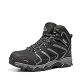 NORTIV 8 Herren Trekkingschuhe Wanderschuhe Outdoorschuhe Wanderstiefel Wasserdicht Hiking Boots Kletterschuhe Bergsteigen Klettern Wandern Schuhe SCHWARZ/DUNKEL/GRAU 160448_M-E Größe 43 (EUR)