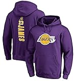 Pullover Unisex Basketball Kleidung Lakers Lila Hoodies Herren Sport Langarm Outdoor Casual Langarm Hoodies,XL