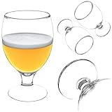 KADAX Biergläser Set, 370 ml, Biertulpen aus Glas, Biergläser für Pils, Helles, Weizen & Craft Beer, Bierglas, Bierkrug, Gläser für Bier, Weizenbiergläser (2 Stück)