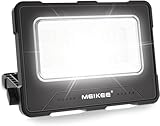 MEIKEE 80W LED Baustrahler 12000MAH Led Arbeitsleuchte Akku Strahler 4 Lichtmodi Campinglampe Tragbar 5 Helligkeiten Solar USB-Aufladung Akku Lampe für Camping, Garage, Bau, Reparatur, Notfall