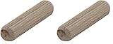wolfcraft Langholzdübel Buche,120 Stück I 2909000 I Zum Herstellen von Holzverbindungen I Für Brettstärken von 19 - 30 mm (Packung mit 2)