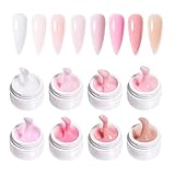 GZSYY Aufbaugel für Gelnägel Builder Gel 8PCS World of Nails-Design Gel naturnagelverstärkung