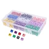 BUGUUYO 450 Stück Bunte Kunststoff Größenmarkierer Kleiderbügel Größenringe mit Praktischem Aufbewahrungsbox für Kleidungsstücke Hosenbügel Größenreiter zur Einfachen Größenkennzeichnung
