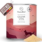 NaturRuf Gelenkpulver hochdosiert für Hunde mit Grünlippmuschel, MSM, Glucosamin - Unterstützung des Gelenk-Stoffwechsels bei Osteo-Arthritis - Alternative zu Gelenktabletten - Hohe Akzeptanz