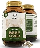 Carnivoro Rinderleber Kapseln - Multivitamin - Grass Fed Beef Liver - 240 Stück - 30 Tage Packung - Superfood - Natürliches Eisen, Vitamin A, Vitamin B12, B2, B3, B5, Folat, Kupfer - Keto - Paleo