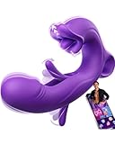 Vibration für Frauen Dildo Vibrator, Sex Spielzeug für die Frau mit 7 Zungenlecken 7 Schlagmodi 7 Vibrationmodi, Vibratorensets für Frauen Sex Toyset für Woman G Punkt Vibratoren Klitoris Stimulator