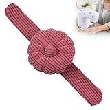 Bavooty Nadelkissen Für Das Handgelenk,Nähen Handwerk Nadelkissen,Nadelkissen Wearable,Nadelkissen Handgelenk Tragbar,Originalität Kürbisform Stoff,Für Nähen Quilten Nadelarbeit,Bohnenpastenfarbe
