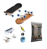 BIGH Fingerboard Aus Natürlichem Ahornholz - Professionelles Finger Skateboard - Spielzeug - Fingers Skate - Hand Skateboard - Farbe: Holz