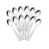 Otto Koning - Leipzig – Teelöffel 12 Stück, Hochwertiger Kaffeelöffel aus Edelstahl, hochglanzpoliert, löffel mit Modernem und elegantes Design.