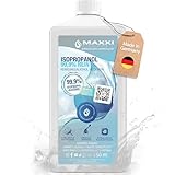 Maxxi Clean | Reines Isopropanol (99,9%) Reinigungsalkohol | 1x 750 ml Fettlöser & Lösungsmittel | Rubbing Alcohol Isopropylalkohol Alkohol-Reiniger Reinigungsalkohol