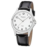 Regent Herren Analog Quarz Uhr mit Leder Armband 11110754