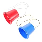 ibasenice 2 Paare Stelzen Balance-Fähigkeitsspielzeug Laufendes für Gleichgewichtstrainingsspielzeug outdoor- für sportgeräte für Plastik rot