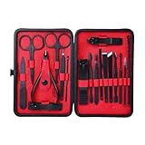 LIXIONGQUANLAL Nail Clippers Maniküre-Set, Nagelpflege-Set aus Edelstahl, professionelles Finger- und Zehen-Nagelpflege-Werkzeug, tragbares Pediküre-Set for Männer und Frauen Nail kit