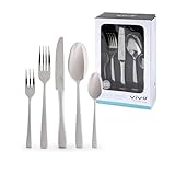 vivo by Villeroy und Boch Group - Voice Basic Tafelbesteck, 30-tlg., für bis zu 6 Personen, Edelstahl, rostfrei, spülmaschinengeeignet