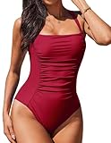 AI'MAGE Badeanzug Bauchweg Abnehmen Bademode Sexy Push Up One Piece Swimsuit Große Größe Schwimmanzug Geeignet für Strandbäder