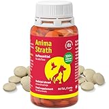 Anima Strath Nahrungsergänzungsmittel für Hunde - (80 Kautabletten) 61 Nährstoffe, Reich an Mineralstoffen, Vitaminen, Aminosäuren, Immunsystem Ergänzungsmittel für die Verdauung