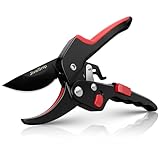 JiveSnip Premium Gartenschere Professionelle Ratschen-Amboss-Gartenschere – Professionelle Bypass-Gartenschere für Pflanzen, Hecken und Blumen