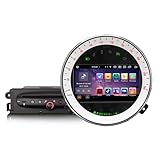 6GB RAM 128GB ROM 8 Kern Android 14 DAB+ Autoradio Für BMW Mini Cooper R56 (2007-2013) mit GPS Navigation Unterstützt CarPlay Android Auto DSP WiFi 4G USB CD Bluetooth 5.0 Canbus SWC 7 Zoll Bildschirm