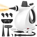 Dampfreiniger, Dampfreiniger Handgerät mit 11 Zubehör, 3,2 bar Dampfdruck 1050W Dampfreiniger für alles Boden, Chemikalienfreier Dampfreiniger Polstermöbel für Haushalte mit Kindern und Haustieren