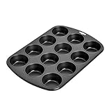 ORIGINAL KAISER Creativ Muffin-Backform, Legierter Stahl, schwarz, 38 x 27 x 3 cm