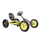 BERG Gokart Buddy Cross | Kinderfahrzeug, Tretfahrzeug mit hohem Sicherheitstandard, Luftreifen und Freilauf, Kinderspielzeug geeignet für Kinder im Alter von 3-8 Jahren, Gelb/Schwarz