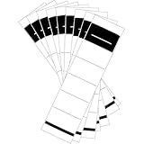 Bivnaro 100 Stück Ordnerrücken Selbstklebend Set, Ordner Rückenschilder, 2 Größen Ordner Etiketten, Weiß Aufkleber für Breit und Schmale, Büro, Bibliothek, Archivierung