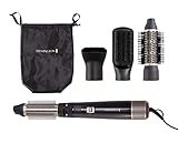 Remington Warmluftbürste [inkl. 4 Aufsätze: 38mm&50mm Rundbürste, Stylingdüse, Flachbürste] Blow Dry&Style (Locken,Volumen&glatte Styles für mittellanges Haar) Ionenpflege, Abkühlstufe, 1000W, AS7500