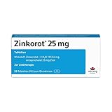 Zinkorot 25 Tabletten: Hochdosierte Zink Tabletten mit 25mg Zinkorotat pro Tablette, nur 1x täglich, 20 Stück