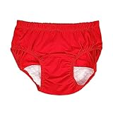 YOSADIER Reiseunterwäsche Für Erwachsene Wasserdichte Inkontinenzhose Atmungsaktive Windel Für Senioren Leicht Anzuziehen Und Leicht Zu Reinigen Für Unterwegs Inkontinenz Rote Farbe