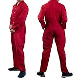 Gefomuofe Arbeitsoverall Herren Arbeitsoverall mit Reißverschluss und mehreren Taschen Overall Arbeitsanzug normale Arbeitskleidung Faschingskostüme Cosplay Outfit
