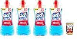 ACE Pavimenti Bodenreiniger Hygiene - Stop-Germs, ohne Bleichmittel - Entfernt 99,9% des Schmutzes vom Boden 4x 1Lt + Italian Gourmet polpa 400g