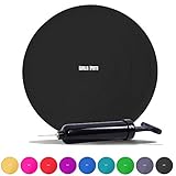 GORILLA SPORTS® Ballsitzkissen - inkl. Pumpe, 33cm Durchmesser, bis 220 kg, ohne Noppen, Anti-Burst, für Fitness, Reha & Rückentraining - Balancekissen, Luftkissen, Balance-kissen, Balance Pad