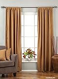 Indian Selections Taupe Tab Top Samt Vorhang/Fall/Panel – Stück, Samt, Taupe, 43 X 84 Inches