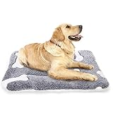 Nobleza Hundematte, Hochwertige Flanell Fleece Hundebetten Softe und Warme, Hand Waschbare und Maschinenwaschbare Verdickte Haustiermatten, Hundedecke für Katzen und Hunde 100 × 75 cm