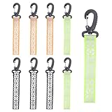 AOROPS Reflektierende Anhänger, 9 Stück Reflektor Kinder Reflektor Anhänger, Schulranzen Reflektoren Anhänger Reflektierende Schlüsselanhänger für Rucksack Schultasche Kleidung(DREI Farben)