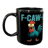 Lustige Hühner -Kaffee -Tassen - 12oz Getränkewarenhahn Keramikbecher, Neuheit Tasse | Bauernhausstil Hühnerliebhaberbecher Für Kaffeee Heiße Kakaomilch | Süße Keramikbecher Für Frauen Für Frauen Männ