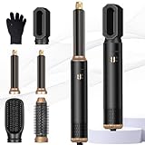Hairstyler 5 in 1 Set, Air styler, Negativ Lonen Haarstyler mit Lockenstab automatisch, Air Styler Thermal Brush Haartrockner