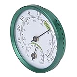 Jeffergarden Mini -Temperaturfeuchtigkeitsmessgerät, Aluminium -digitales Hygrometer für Zuhause und Büro, Einfaches Lesen ohne Batterie Erforderlich