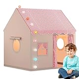 Kinderspielhauszelt – faltbares Indoor-Outdoor- aus Polyester, tragbares Kinderschloss, leichtes Spielzeughaus | -Prinzessin-Spielzimmer für und Mädchen, Schlafzimmer, Garten, Hint