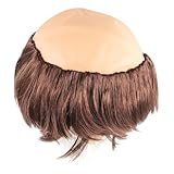 DECORNIJIA Lustige Glatzen Perücke Klosterbruder Kostümperücke für Herren Leichter Bequemer Klosterbruder Haarersatz für Halloween Cosplay Party und Bühnenauftritte Einfach zu Tragen