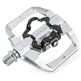 CXWXC Fahrradpedale mit 3 abgedichteten Lagern, klick Pedale 9/16 Zoll Aluminiumlegierung, Anti-Rutsch, breite Plattform, Klickpedale für MTB oder Rennrad