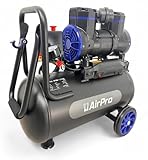 Ölfreier Luftkompressor 24L – Geräuscharmer Kompressor 2 PS Wartungsfrei & Kompakt Kompressor 2600W Druckluftkompressor max. 8 Bar Ölfrei Kompressor