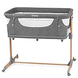 Momi SMART Bed 4-in-1 Kinderbeistellbetten bis 15 kg, Beistellbett für Babys mit Matratze, Höhenverstellbar