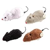 Generisch 4pack Katzenspielzeug Spielmaus,Uhrwerk Maus Für Katzen Aufziehbare, Katzenspielzeug Mäuse, Katze Fang Spielzeug Katze Kätzchen Spielen Und Jagen